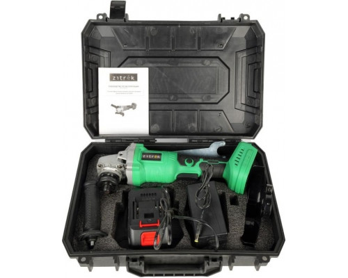 Угловая шлифмашина аккумуляторная ZITREK ZKAG20-125 PRO Li-ion 4 Ач-1шт, ЗУ, кейс 083-1078