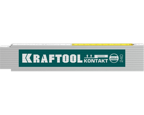 Метр складной KRAFTOOL PRO-90 Kontakt 2.4 м, деревянный 34729
