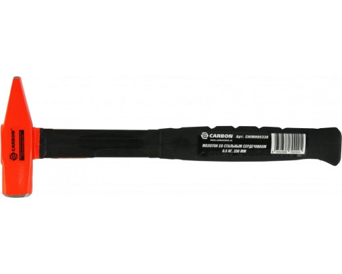 Молоток слесарный CARBON CHIMH05330 с резиновой рукояткой и стальным сердечником, 0,5 086879