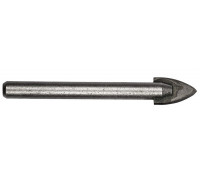 Сверло по стеклу и керамике Kranz KR-12-6807 12 мм, 2 грани, цилиндр. хвостовик