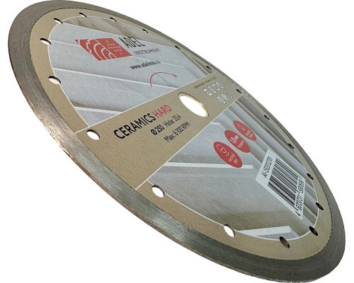 Алмазный диск для резки керамики ADEL INSTRUMENT Hard Ceramics Ø250*1,8*10*25,4 AI-1503112701
