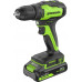 Дрель-шуруповерт аккумуляторная GREENWORKS GD24DD35 24V, АКБ 2Ач и ЗУ 3704007CUA