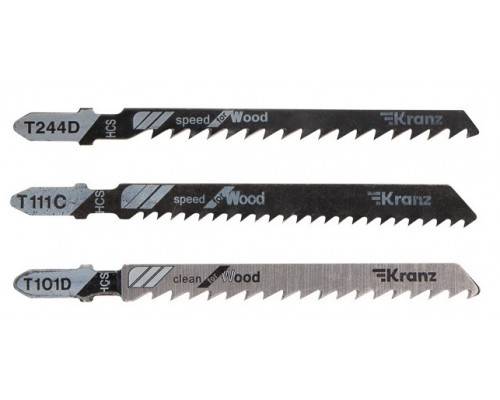 Набор пилок Kranz KR-92-0323 № 4 T101D/T111C/T244CD(3 шт./уп.)