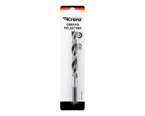 Сверло по дереву Kranz 12х150 мм цилиндр. хвост. KR-91-0740