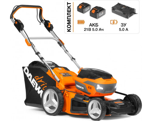 Газонокосилка аккумуляторная самоходная DAEWOO DLM 5042Li-S SET