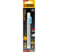 Сверло по металлу Denzel Р6М5, Golden Tip спиральное 4,2х119 мм, удлиненное 718251