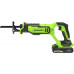Пила сабельная аккумуляторная GREENWORKS GPT-BLRS-1 24V, АКБ 2Ач и ЗУ 1200607CUA