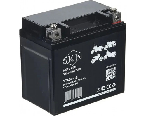 Аккумулятор SKN YTX5L-BS 12V/5Ah/80A для мототехники