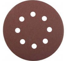 Круг шлифовальный на липучке STAYER PROFI 8 отверстий, Р80, 125мм, 5шт 3580-125-080
