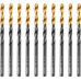Сверло по металлу Denzel HSS-Tin, Golden Tip 4 мм, 10 шт 717209