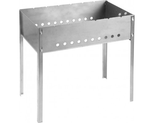Мангал GRINDA 427784 сборный Barbecue, 500x300x500 мм, нерж сталь