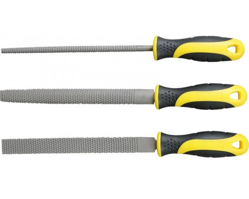 Набор рашпилей BERGER BG1297 (двухкомпонентная рукоятка, 200мм) 3 пр.