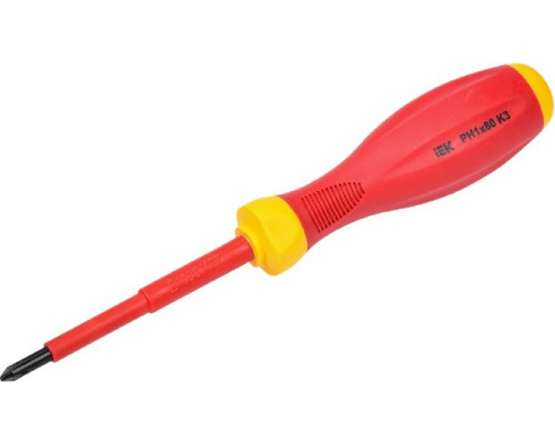 Отвертка диэлектрическая PHILIPS IEK ARMA2L 3 Ph0х80мм K2 1000B A2L3-SC30-K2-PH-10-080