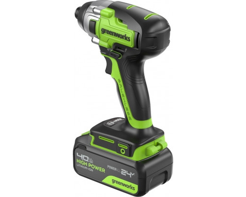 Винтоверт аккумуляторный GREENWORKS GD24ID3 24V, АКБ 4Ач и ЗУ 3802807CUB