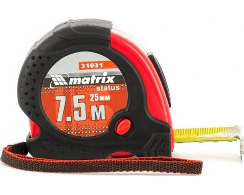 Рулетка MATRIX 31031 Status Magnet Fixation, 7,5 м х 25 мм