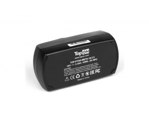 Аккумулятор TopON для Metabo 18В, 2.5Ah (Ni-MH) TOP-PTGD-META-18-2.5