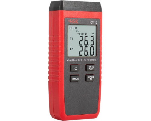 Измеритель температуры контактный RGK CT-12 с поверкой и зондами TR10A, TR10S, TR10W