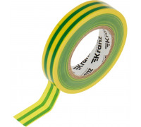 Изолента Kranz KR-09-2107 ПВХ 15 мм х25 м, желто-зеленая