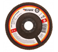 Круг лепестковый Kranz KR-90-0014 торцевой p80, 125х22,2 мм