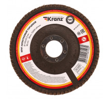Круг лепестковый Kranz KR-90-0014 торцевой p80, 125х22,2 мм