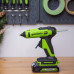 Пистолет клеевой аккумуляторный GREENWORKS G24GLG 24V, АКБ 2Ач и ЗУ 3502207CUA