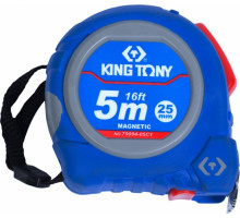 Рулетка KING TONY 5.0 м с магнитным крюком 79094-05C1