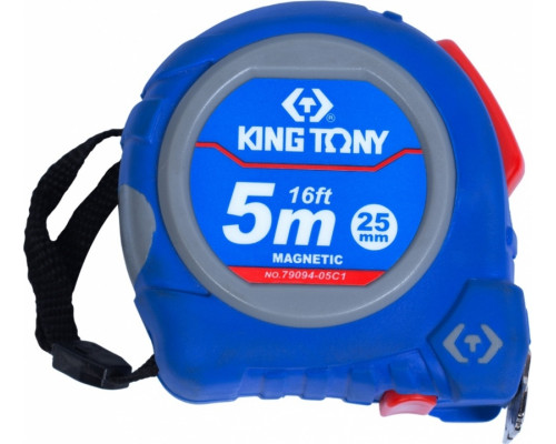 Рулетка KING TONY 5.0 м с магнитным крюком 79094-05C1