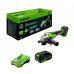 Угловая шлифмашина аккумуляторная GREENWORKS AG590 24V, АКБ 4Ач и ЗУ 3201007CUB
