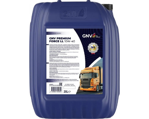 Масло моторное GNV Premium Force LL 10W40 20 л GPF1011454014511040020