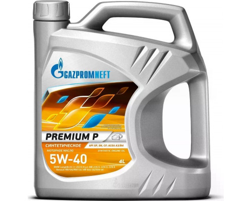 Масло моторное GAZPROMNEFT Premium P 5W-40 4 л 253140703