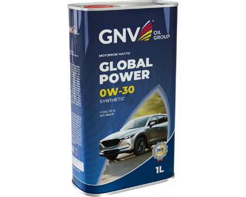 Масло моторное GNV Global Power 0W30 Synthetic 1 л (металл. канистра) GGP1011064010130030001