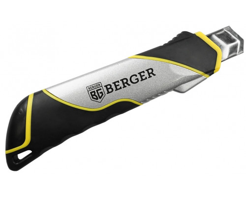 Нож строительный BERGER BG1351 металлический с сегментированным лезвием 18 мм
