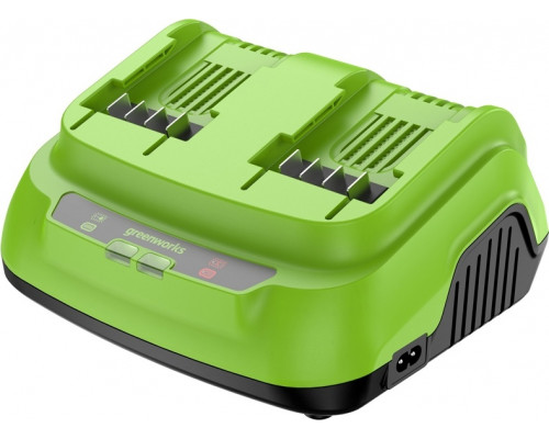 Зарядное устройство для аккумуляторов GREENWORKS 2958807 ультрабыстрое двойное 24V, 8А