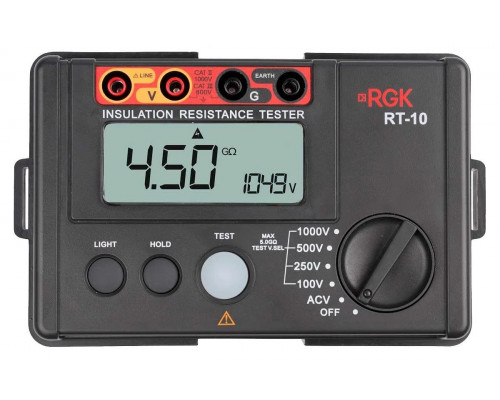 Мегаомметр RGK RT-10 с поверкой 721364