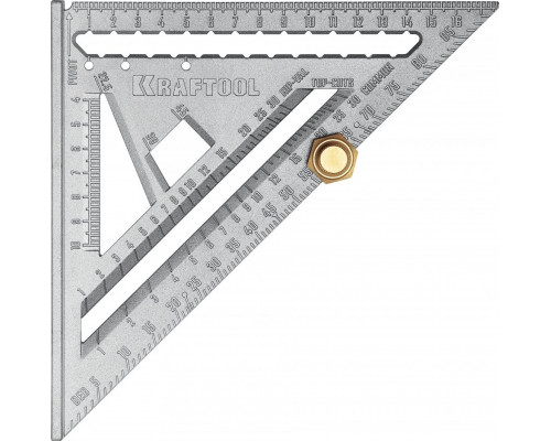 Угольник KRAFTOOL 3441-17 5-в-1 высокоточный кровельный 170 мм