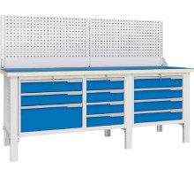 Верстак слесарный трехтумбовый ВЕРСТАКОФФ CTR 2232.S4L34.24-1 124636