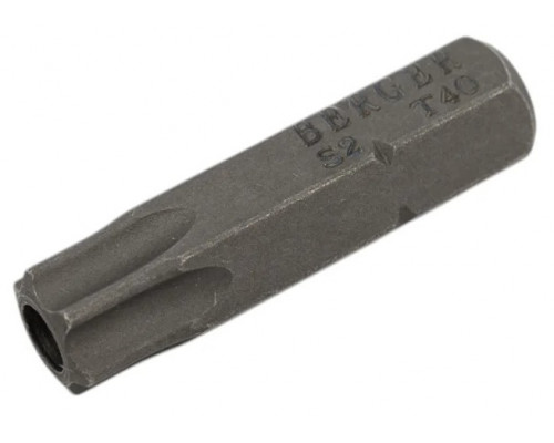 Бита для заворачивания BERGER BG2395 TORX T40Hx25мм c отверстием 2 шт., S2