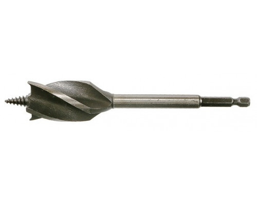 Сверло по дереву Sturm 1055-12-28 X тип, 4 резца, d=28мм, l=165мм, 6гр. хв., блистер
