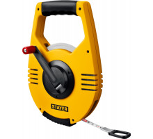 Рулетка геодезическая STAYER 34186-100 RACER 100 м стальная