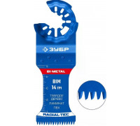 Полотно биметаллическое ЗУБР BIM 35x50 мм, 14TPI быстрый рез 15573-35-50