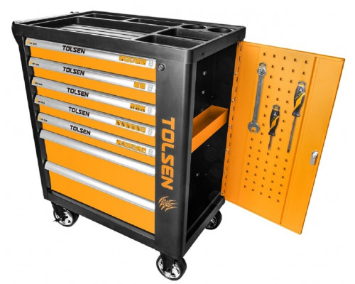 Тележка инструментальная TOLSEN TT80317 с 7 выдвижными ящиками