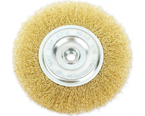 Щетка для УШМ ARNEZI R8043150 плоская 150 мм, M14, латунированная проволока