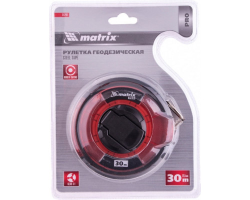 Рулетка геодезическая MATRIX 31281, 30 м х 12,5 мм