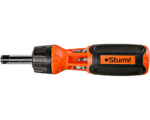 Отвертка с битами Sturm 1040-08-SS9 в комплекте 6 бит двухсторонних