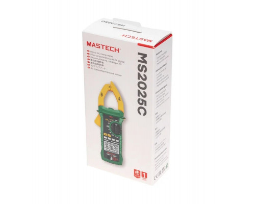 Клещи токоизмерительные MASTECH 13-1321 MS2025C с True RMS