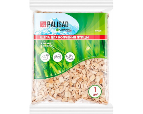 Щепа PALISAD 69 508 для копчения птицы (ольха+вишня) 69508