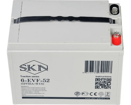 Аккумулятор SKN 6-EVF-52 тяговый 12V 55A/H C5