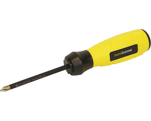 Отвертка крестовая HANSKONNER HK1040-16-PH1-75 алмазн. наконечник