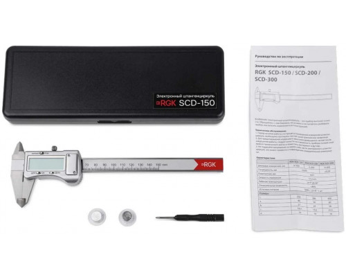 Штангенциркуль электронный RGK SCD-150 дробный дюймовый 756907