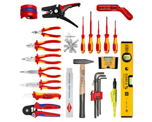 Набор электромонтажного инструмента KNIPEX KN-002133E Robust26 Move Electric в кейсе, 22 предмета